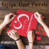 Kişiye Özel Atatürk Motifli Puzzle A4 - 5