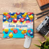 Kişiye Özel Arkadaşa Beğen Gülücük Kalp Emojili Mousepad 3