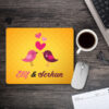 Kişiye Özel Sevgiliye Kuş Resimli Mousepad