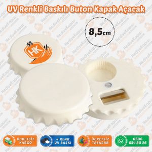 Kişiye Özel Renkli Baskılı Plastik Buton Açacak