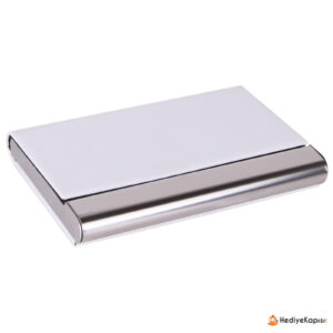 BARLAS BEYAZ DERİ KARTVİZİTLİK - Beyaz - Görsel 1