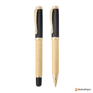 ÇAYGÖREN ALTIN İKİLİ KALEM SETİ - Altın - Görsel 1