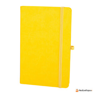 DIŞKAPI SARI TARİHSİZ DEFTER (13X21 CM) - Sarı - Görsel 1