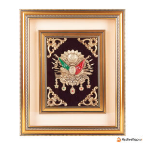 DİVAN OSMANLI ARMASI KABARTMALI TABLO - Görsel 1