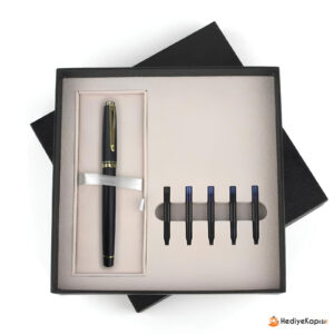 ESKİPAZAR SİYAH DOLMA KALEM SETİ - Görsel 1