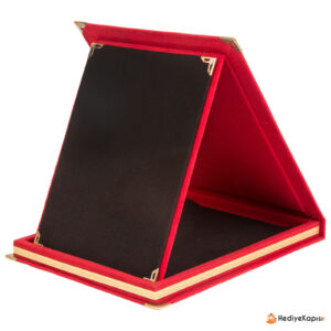 İNANÇ KIRMIZI ALBÜM PLAKET 12X16 CM - Kırmızı - Görsel 1