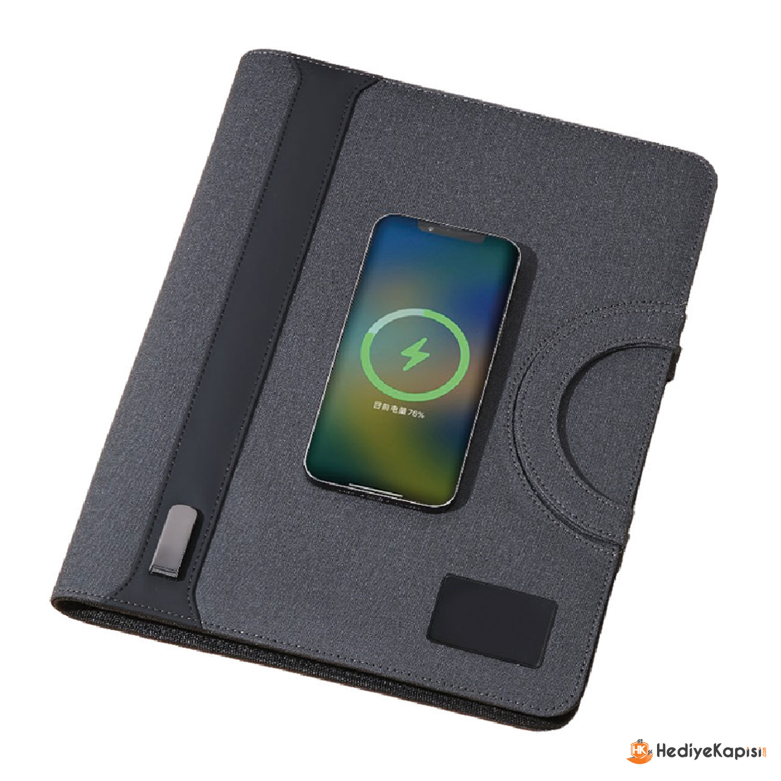 KURTBOĞAZI 8.000 MAH WIRELESS POWERBANK ORGANİZER ÇANTA - Görsel 1