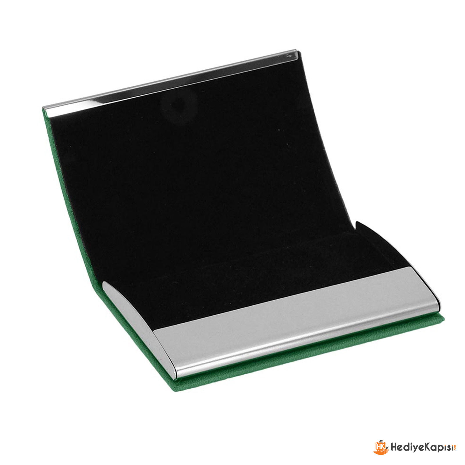 NAZENDE YEŞİL DERİ KARTVİZİTLİK - Yeşil - Görsel 2