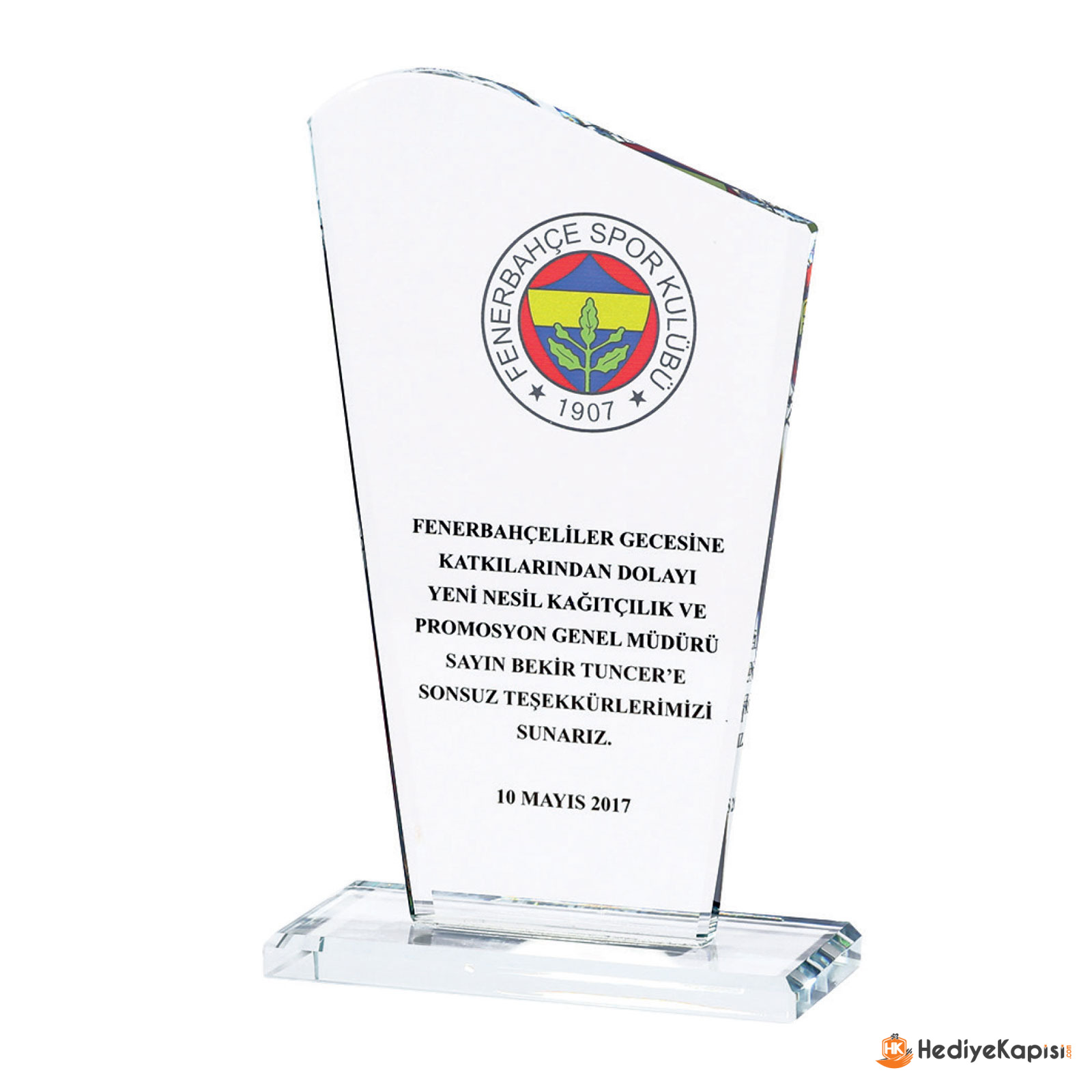 ÖNDER KRİSTAL PLAKET - Görsel 1
