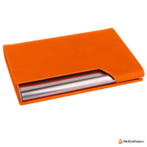 PAYİDAR TURUNCU DERİ KARTVİZİTLİK - Turuncu - Görsel 1