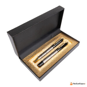 SİLOPİ ATATÜRK KABARTMALI İKİLİ KALEM SETİ  - Atatürk Kabartmalı - Görsel 1