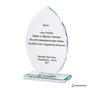 ULAŞ KRİSTAL PLAKET - Görsel 1