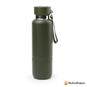 ULUDAĞ YEŞİL 500 ML BARDAKLI TERMOS - Yeşil - Görsel 1