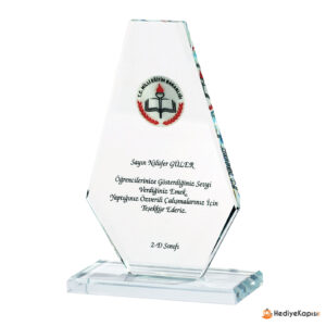 YAMAN KRİSTAL PLAKET - Görsel 1